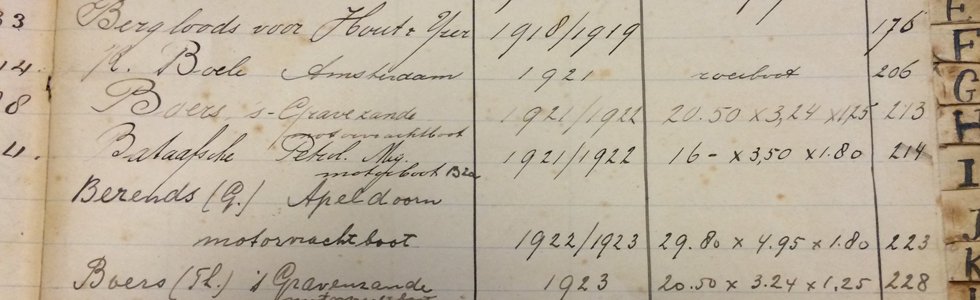 Sleepboot BIA orderboek Sleepboot BIA orderboek