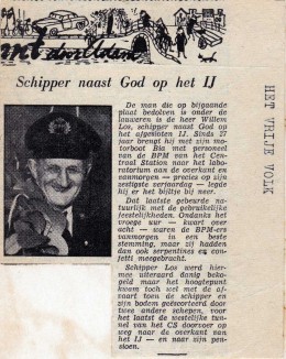 Schipper Willem Los in de krant