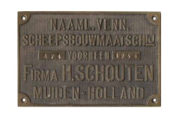 Bouwplaat met bouwnummer 324 anno 1933